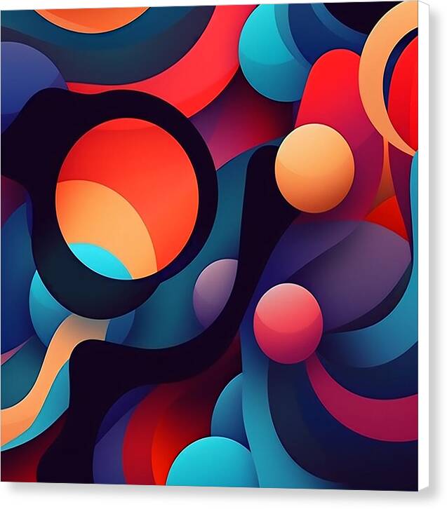 Abstracted Color Rush - Canvas Print