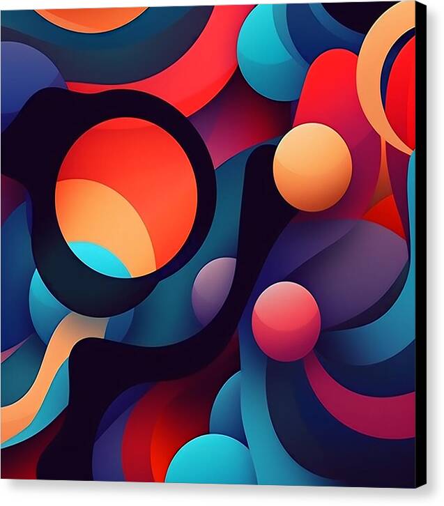 Abstracted Color Rush - Canvas Print