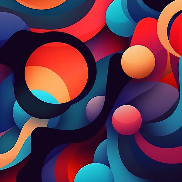 Abstracted Color Rush - Art Print