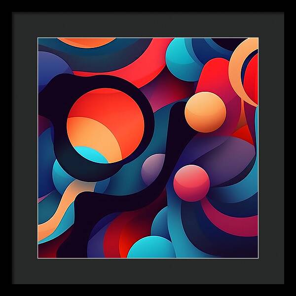 Abstracted Color Rush - Framed Print