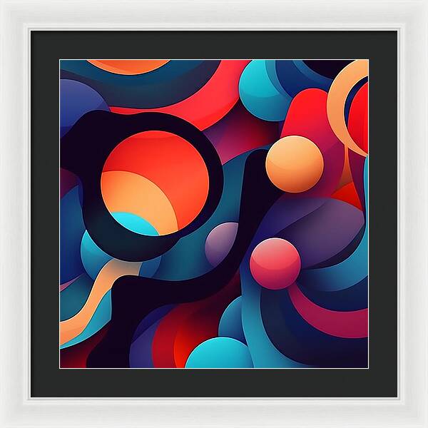 Abstracted Color Rush - Framed Print