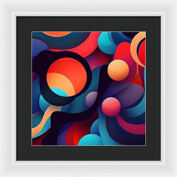 Abstracted Color Rush - Framed Print
