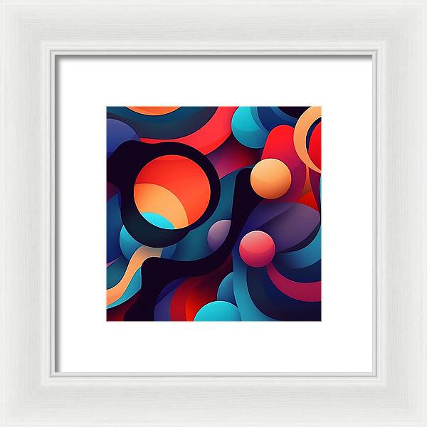 Abstracted Color Rush - Framed Print