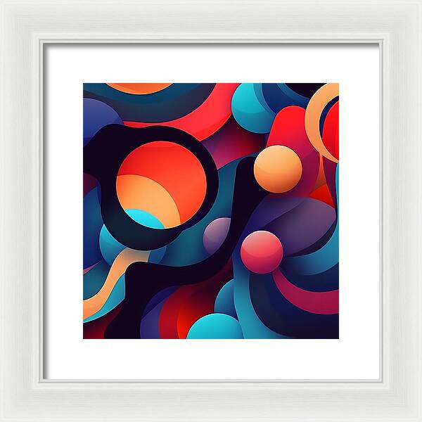 Abstracted Color Rush - Framed Print