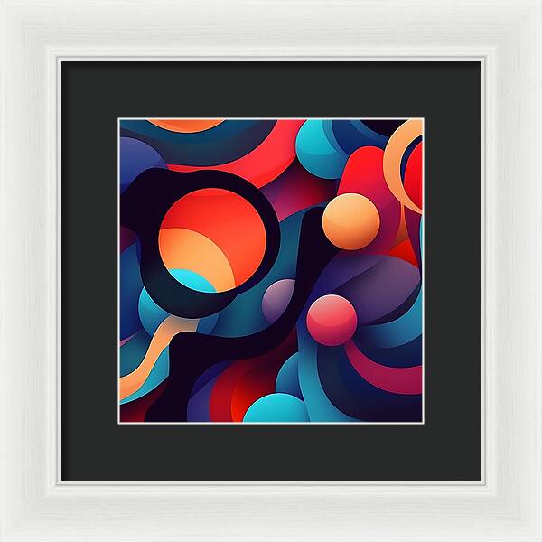 Abstracted Color Rush - Framed Print