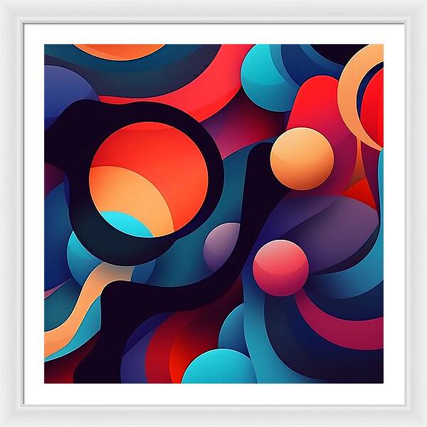 Abstracted Color Rush - Framed Print