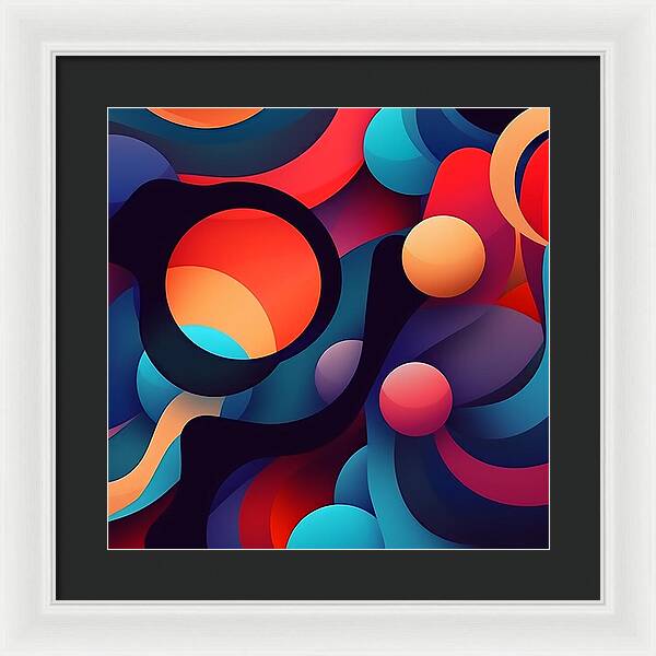 Abstracted Color Rush - Framed Print