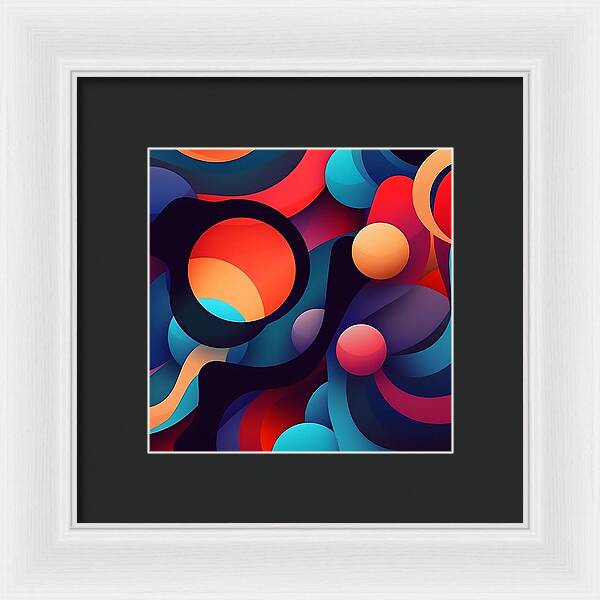 Abstracted Color Rush - Framed Print