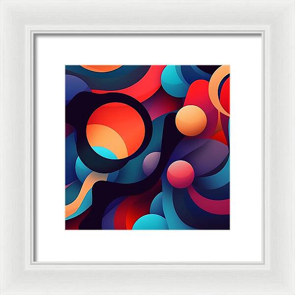 Abstracted Color Rush - Framed Print
