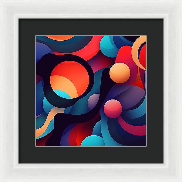 Abstracted Color Rush - Framed Print