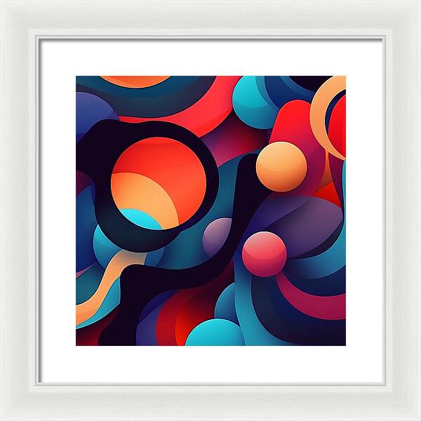 Abstracted Color Rush - Framed Print