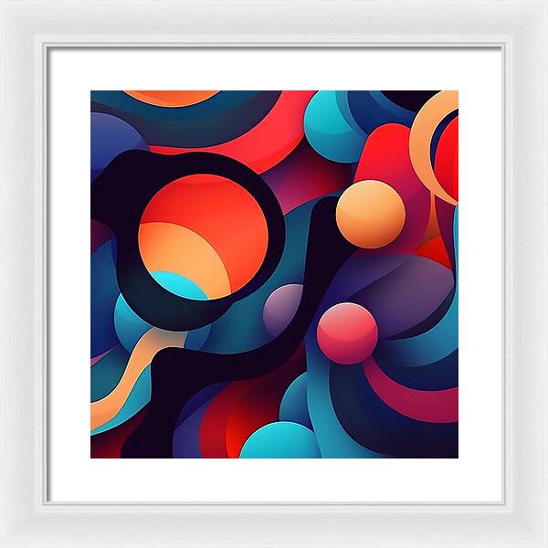 Abstracted Color Rush - Framed Print