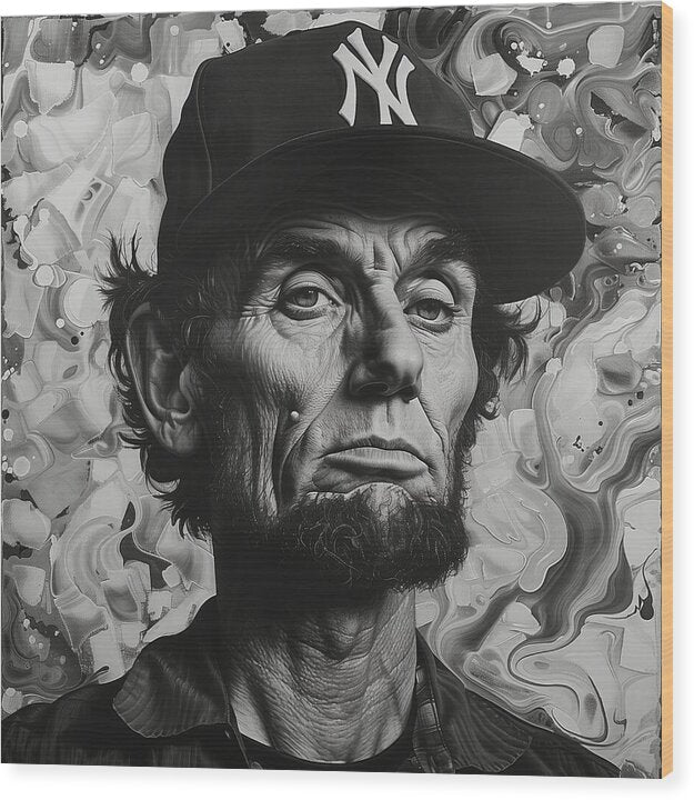 Abe's New Era - Wood Print