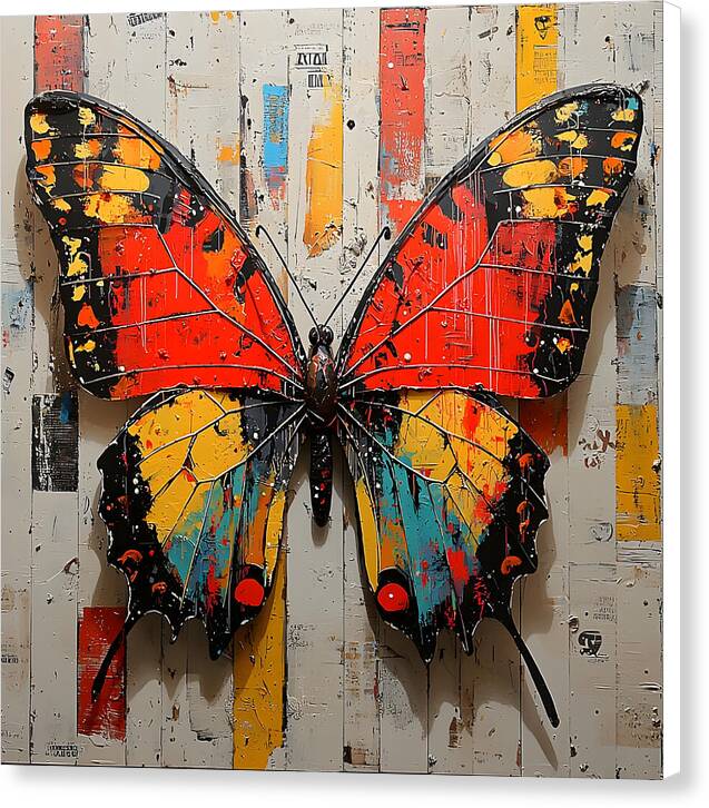 Abstract Flutter - Canvas Print