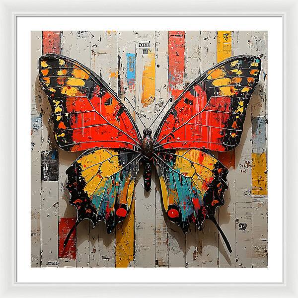 Abstract Flutter - Framed Print