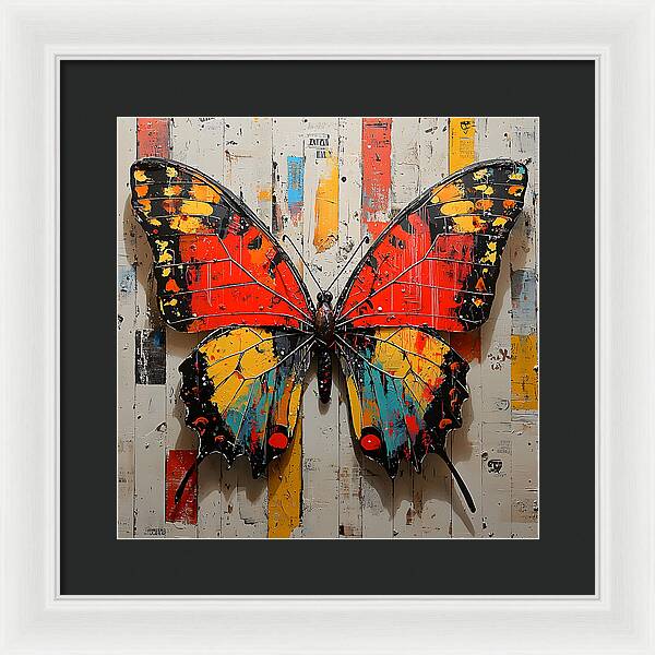 Abstract Flutter - Framed Print