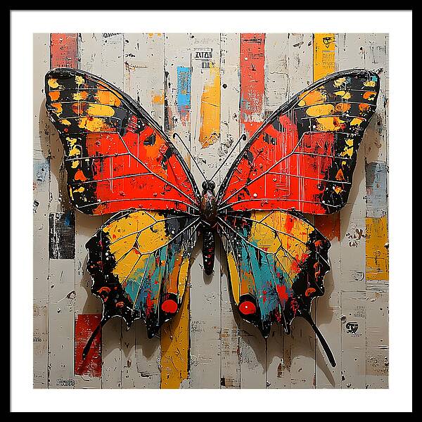 Abstract Flutter - Framed Print