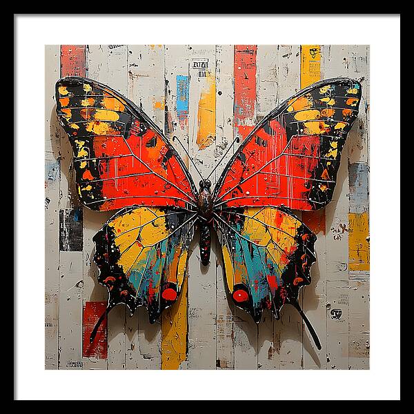 Abstract Flutter - Framed Print