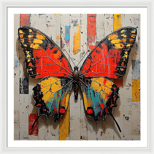 Abstract Flutter - Framed Print