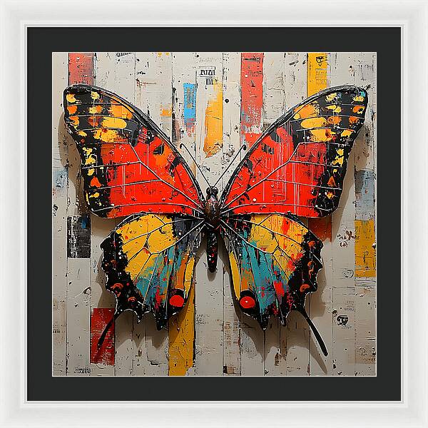 Abstract Flutter - Framed Print