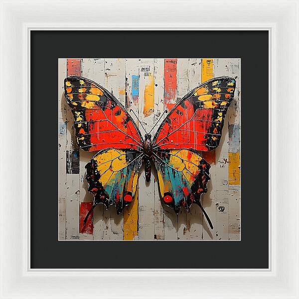 Abstract Flutter - Framed Print