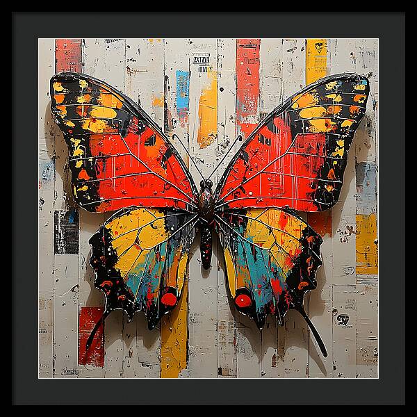 Abstract Flutter - Framed Print