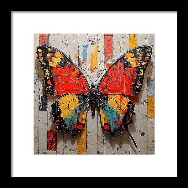 Abstract Flutter - Framed Print