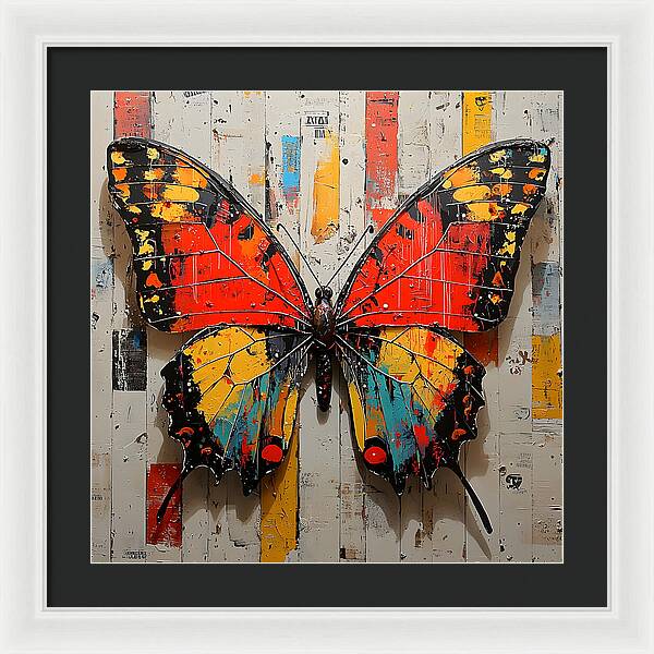 Abstract Flutter - Framed Print