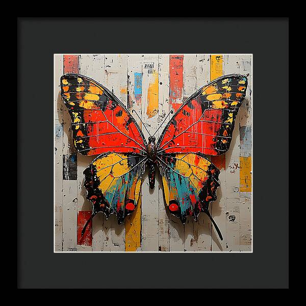 Abstract Flutter - Framed Print