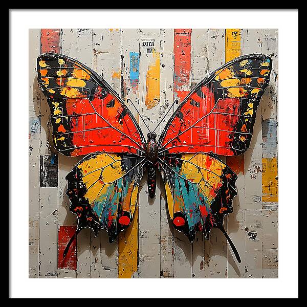 Abstract Flutter - Framed Print