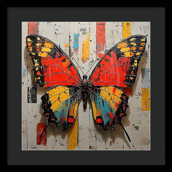 Abstract Flutter - Framed Print