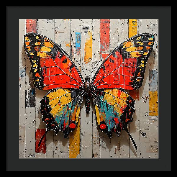 Abstract Flutter - Framed Print
