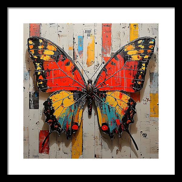 Abstract Flutter - Framed Print