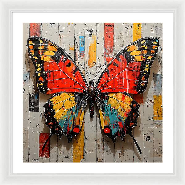 Abstract Flutter - Framed Print