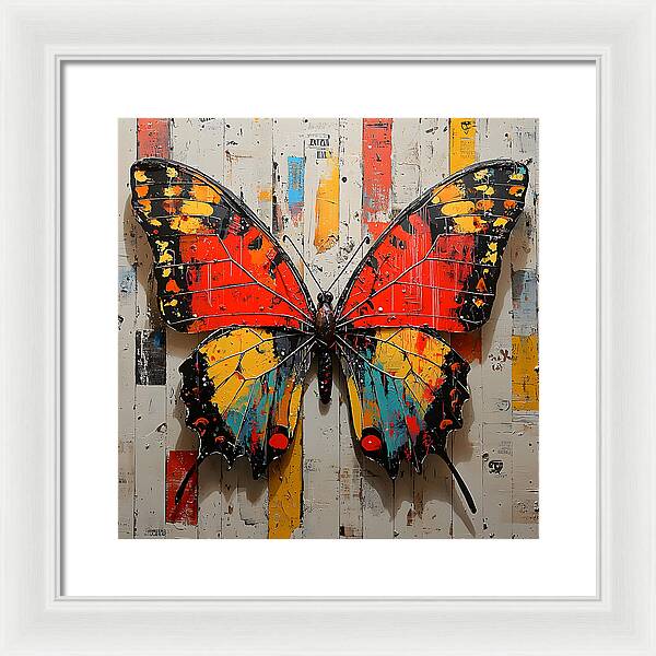 Abstract Flutter - Framed Print