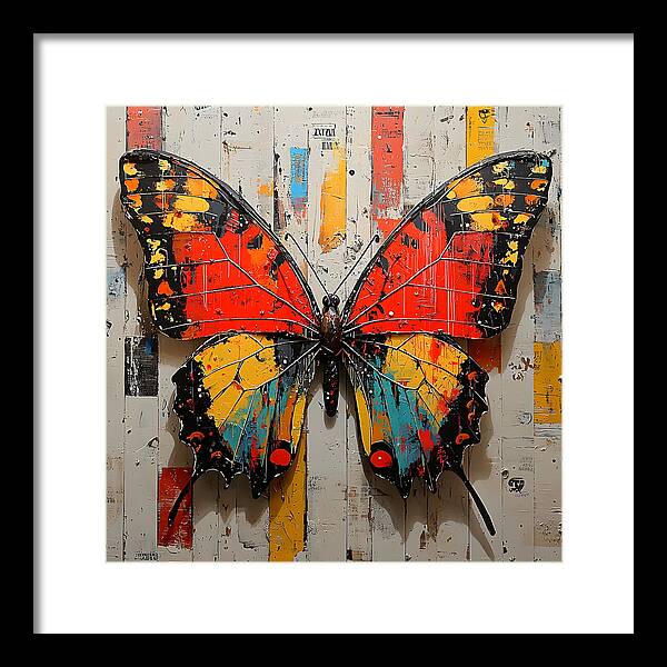 Abstract Flutter - Framed Print