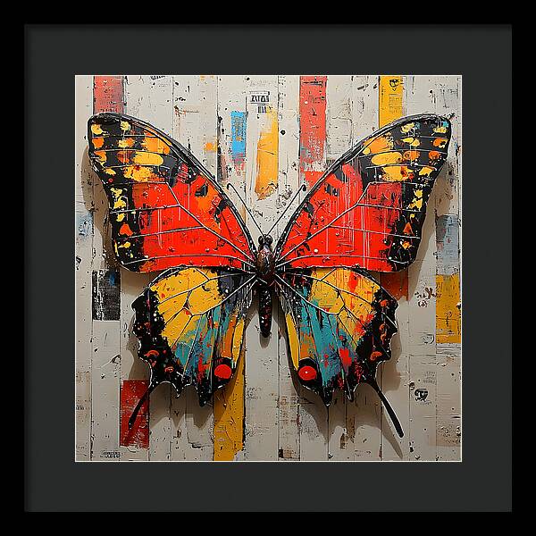 Abstract Flutter - Framed Print
