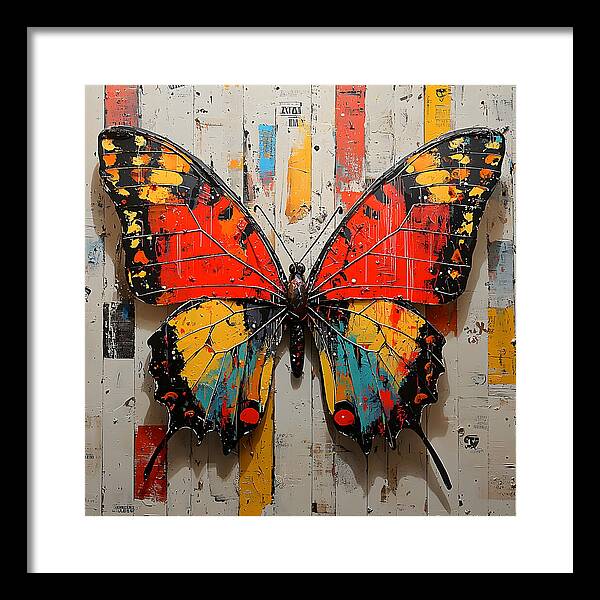 Abstract Flutter - Framed Print