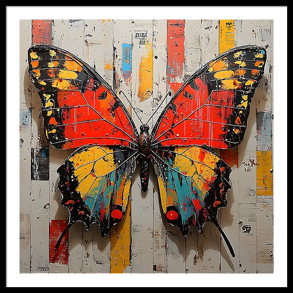 Abstract Flutter - Framed Print