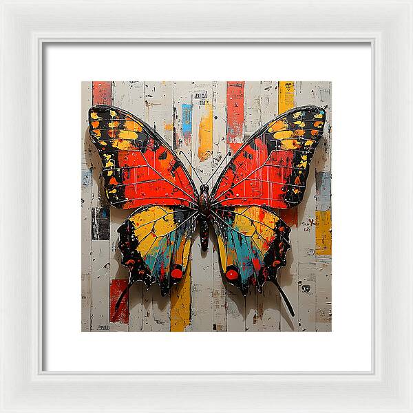 Abstract Flutter - Framed Print