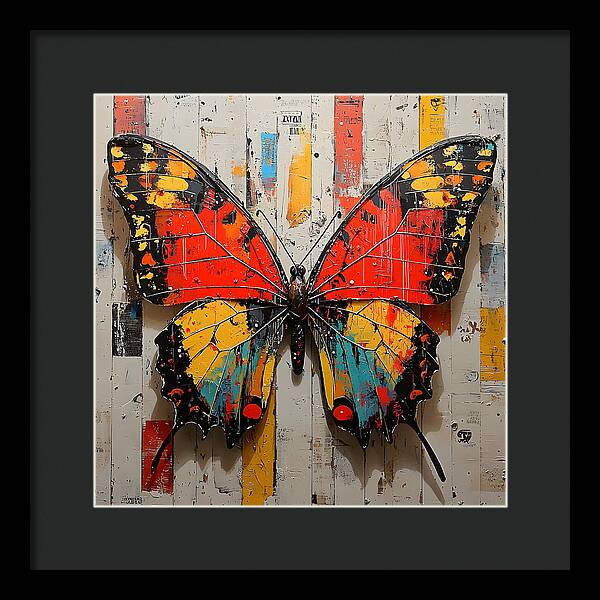 Abstract Flutter - Framed Print
