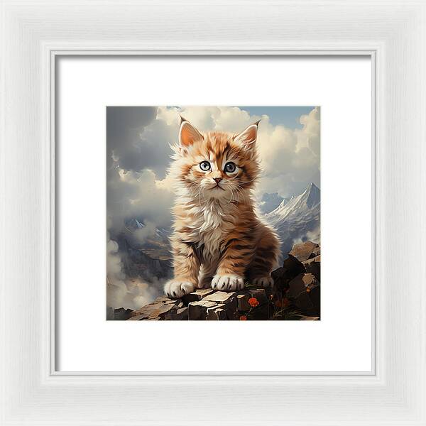 Alpine Feline - Framed Print