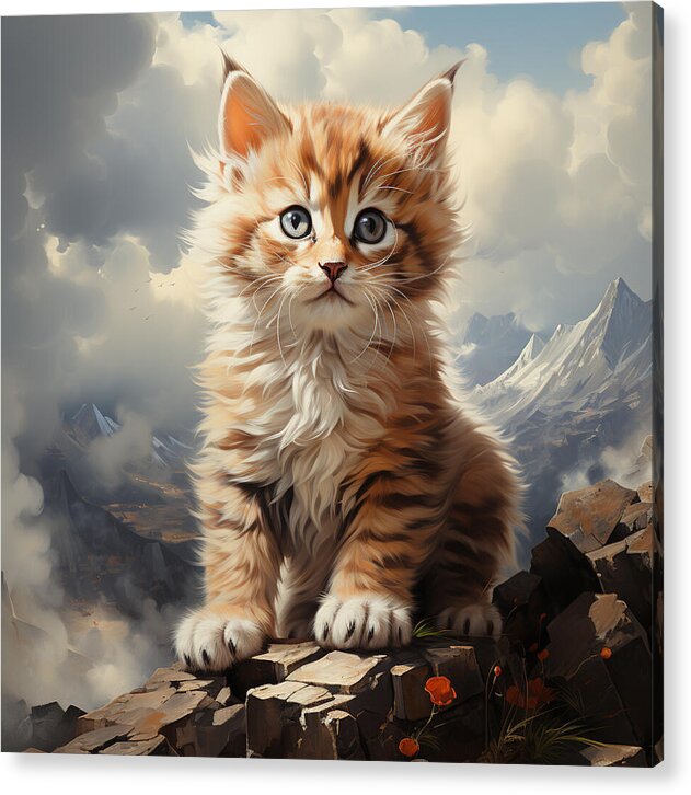 Alpine Feline - Acrylic Print