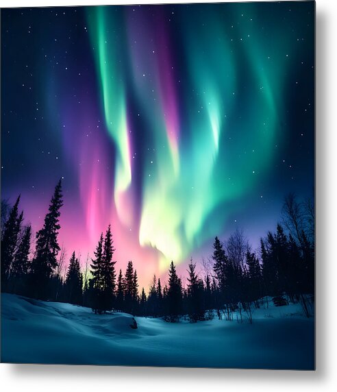 Alpine Glow - Metal Print