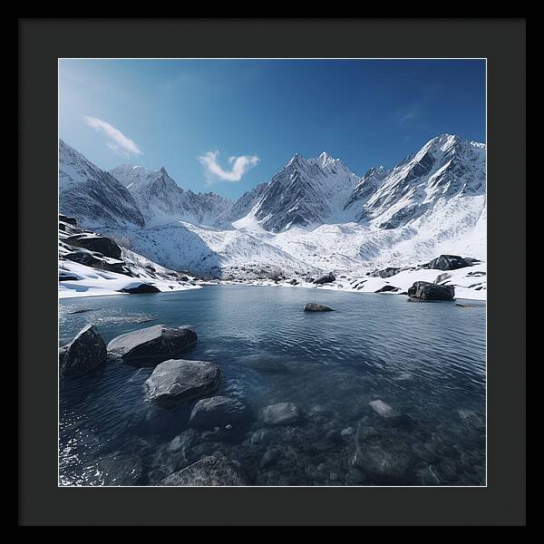 Alpine Serenity - Framed Print