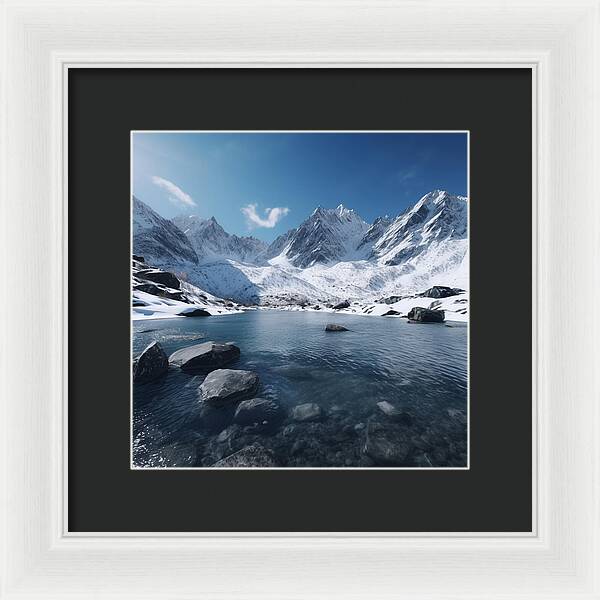 Alpine Serenity - Framed Print