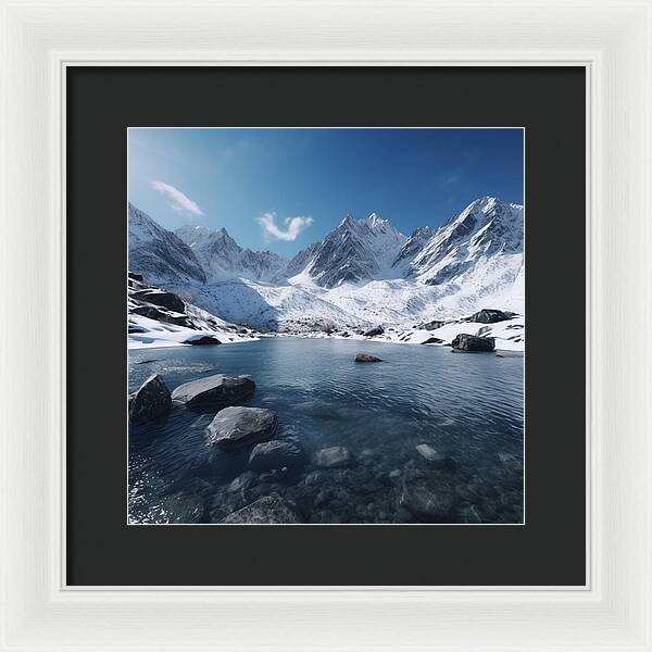 Alpine Serenity - Framed Print
