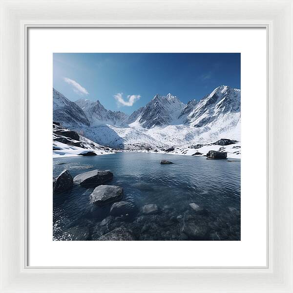 Alpine Serenity - Framed Print