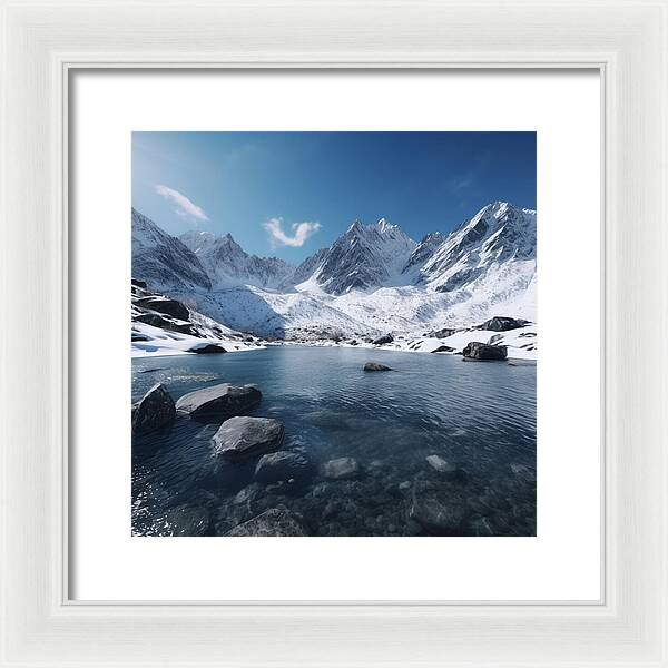Alpine Serenity - Framed Print