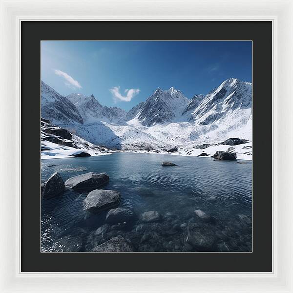 Alpine Serenity - Framed Print